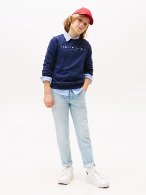 Blue Essential Hilfiger | Tommy Sweatshirt | Logo