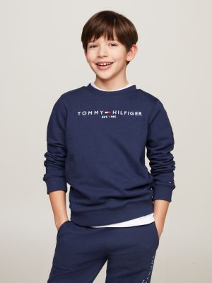 Blue | Tommy Essential Sweatshirt | Logo Hilfiger
