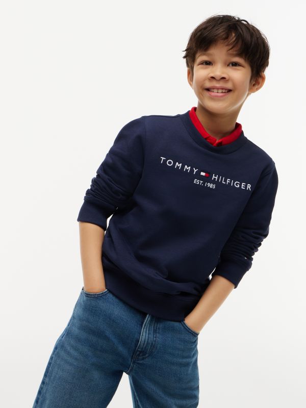 Essential Logo Sweatshirt — Blue