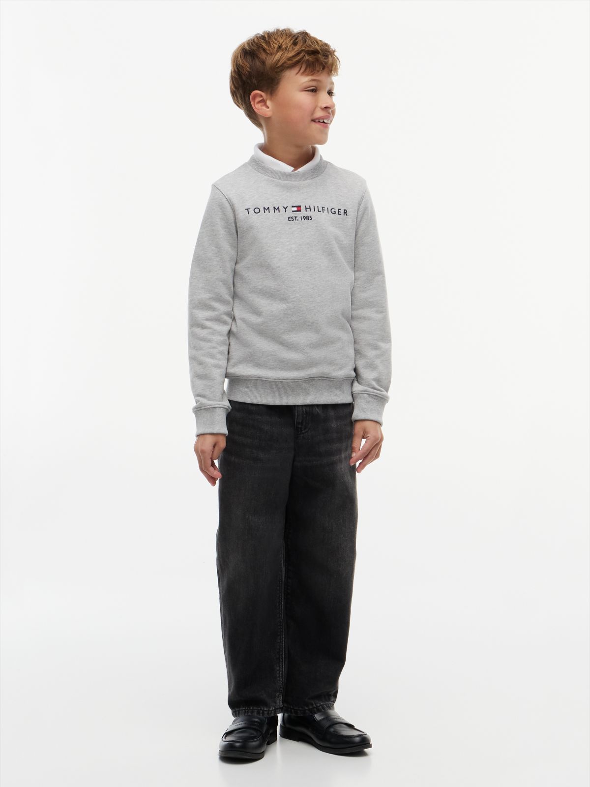 Essential Logo Sweatshirt — Grey