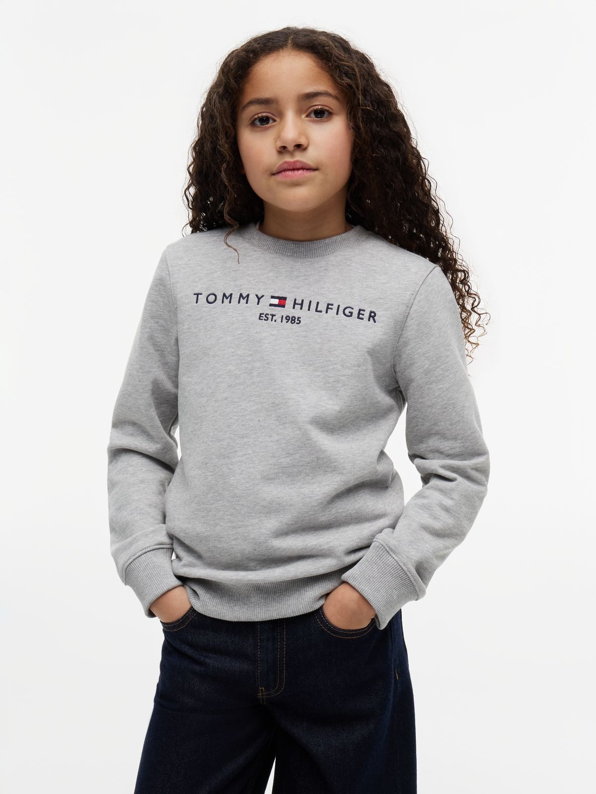 Essential Logo Sweatshirt — Grey