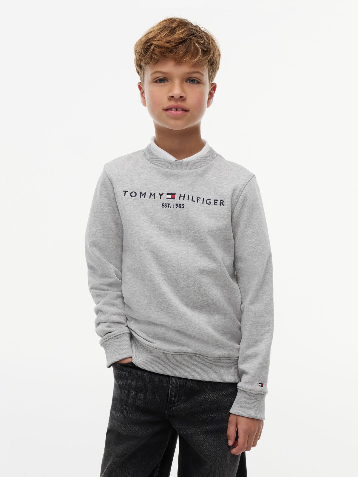 Essential Logo Sweatshirt — Grey