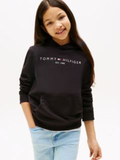 Essential Logo Pure Cotton Hoody — Black 2