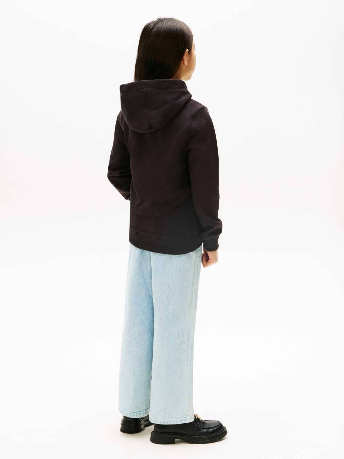Essential Logo Pure Cotton Hoody — Black