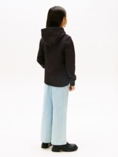 Essential Logo Pure Cotton Hoody — Black 8