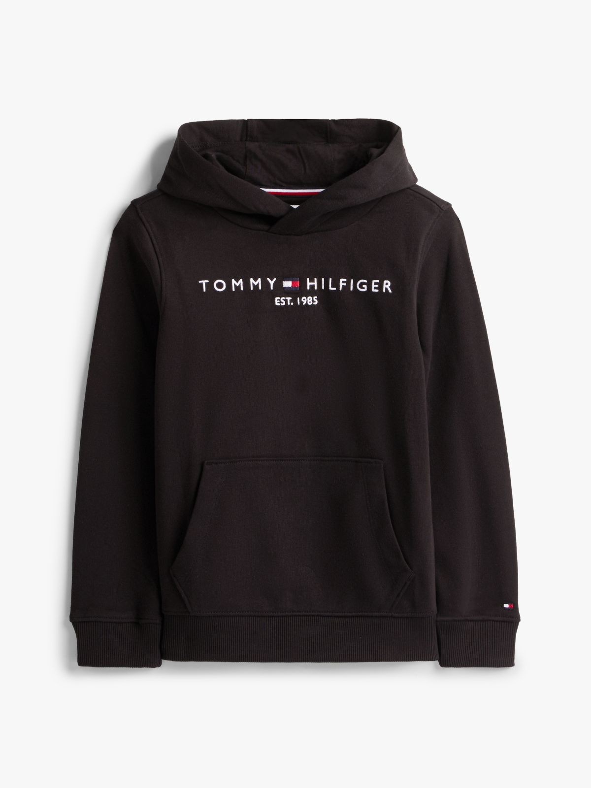 Essential Logo Pure Cotton Hoody — Black