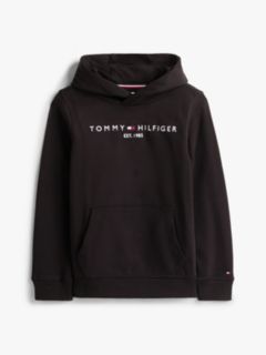 Essential Logo Pure Cotton Hoody — Black 9
