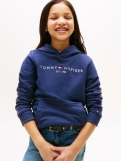 Essential Logo Pure Cotton Hoody — Blue 2