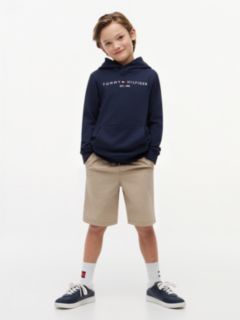 Essential Logo Pure Cotton Hoody — Blue 3