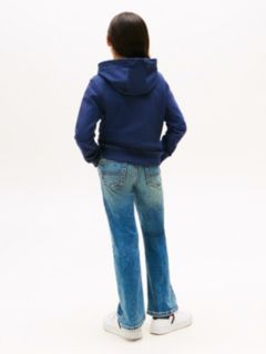 Essential Logo Pure Cotton Hoody — Blue 8