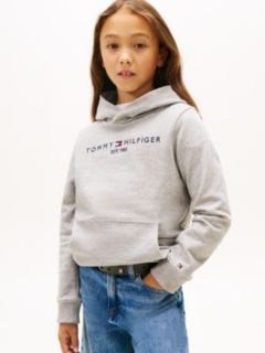Essential Logo Pure Cotton Hoody — Grey 2