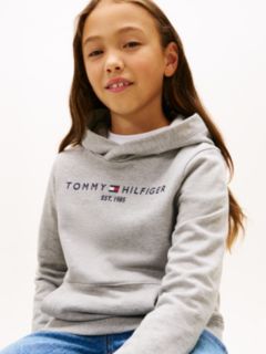 Essential Logo Pure Cotton Hoody — Grey 4