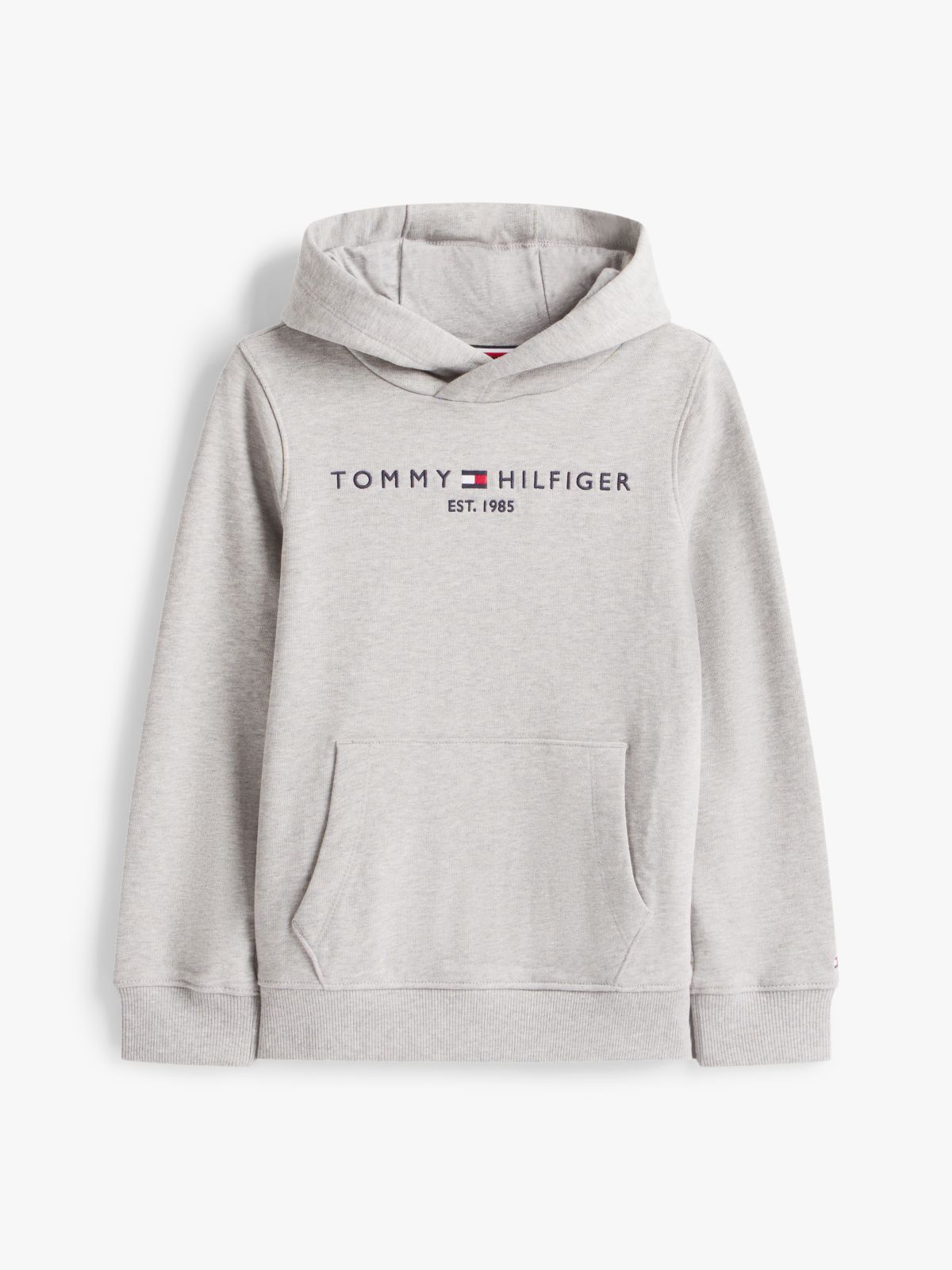 Essential Logo Pure Cotton Hoody — Grey