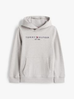 Essential Logo Pure Cotton Hoody — Grey 9