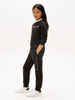 Essential Pure Cotton Logo Joggers — Black 5