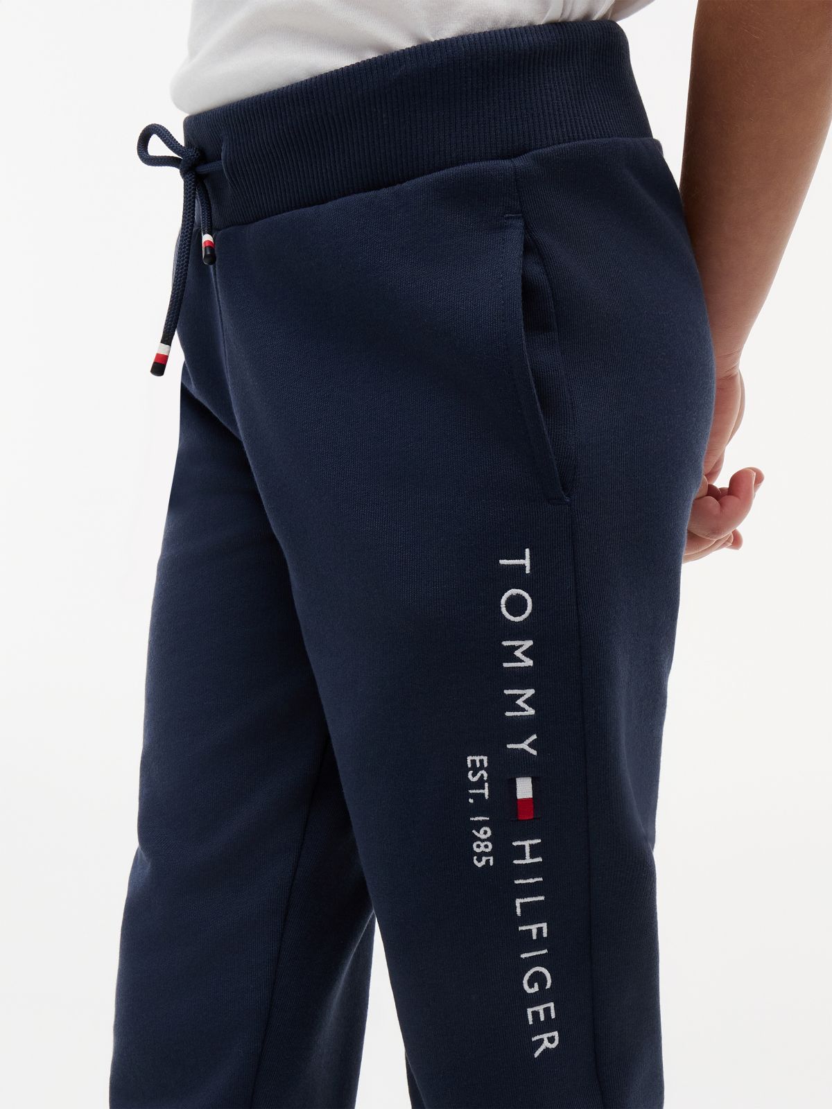 Essential Pure Cotton Logo Joggers — Blue