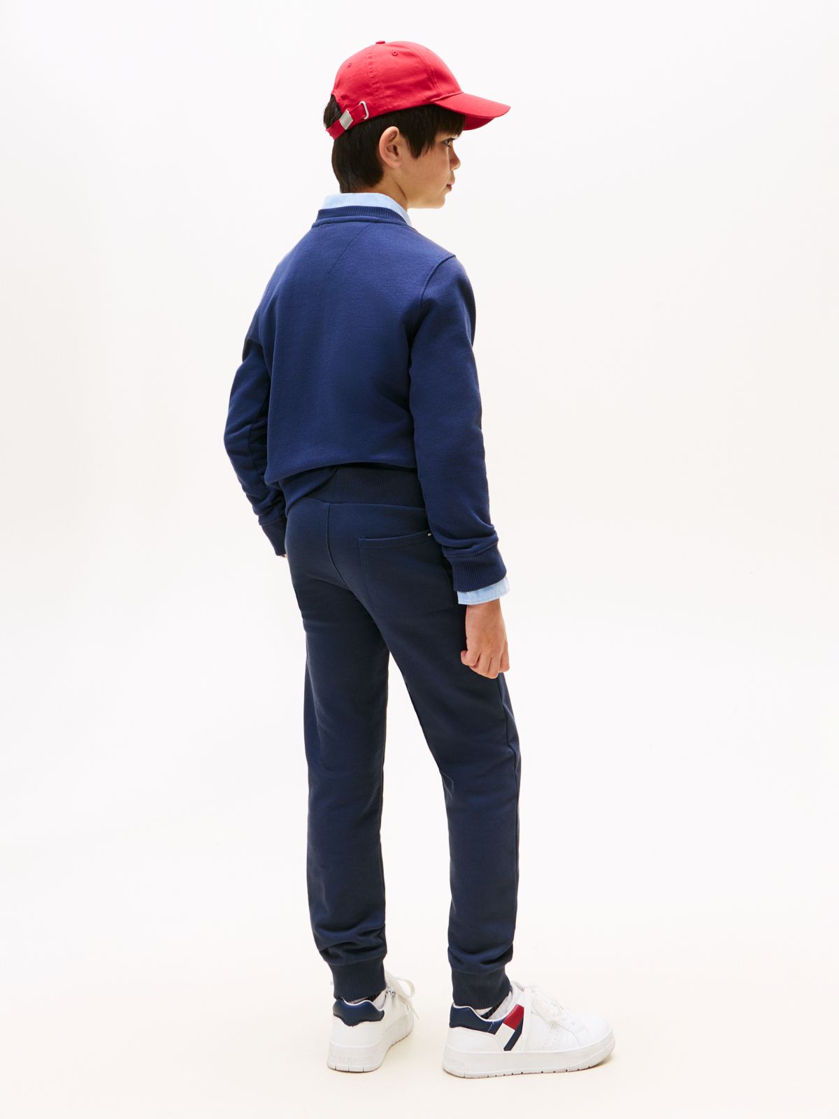 Essential Pure Cotton Logo Joggers — Blue