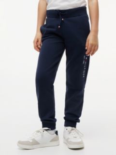 Essential Pure Cotton Logo Joggers — Blue 1