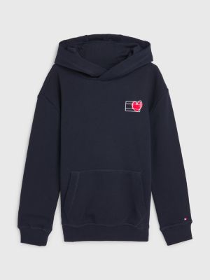 Valentines hoodie met print | BLAUW | Tommy Hilfiger