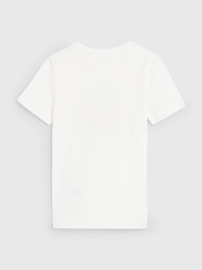 Valentines Heart Text Print T-Shirt | WHITE | Tommy Hilfiger