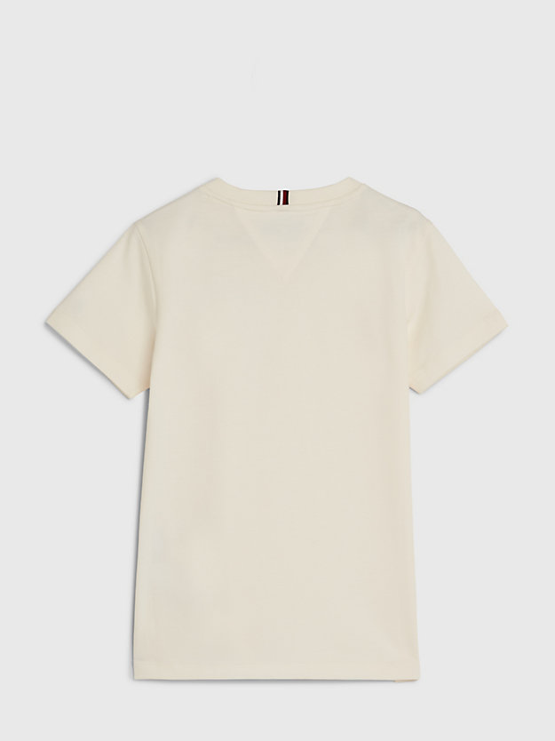 Camiseta con monograma TH bordado ANCIENT WHITE de kids unisex TOMMY HILFIGER