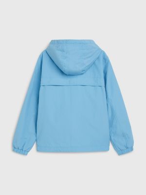 Hooded Chicago Windbreaker, BLUE