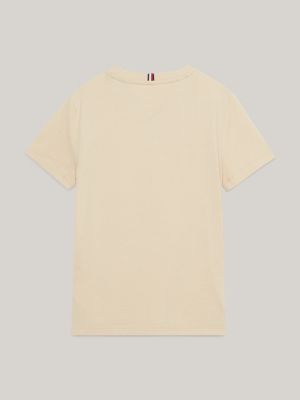 T-Shirt TOMMY HILFIGER Kids color Yellow Cream