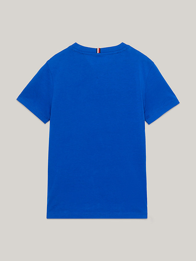 blue th established essential t-shirt mit logo für kids unisex - tommy hilfiger