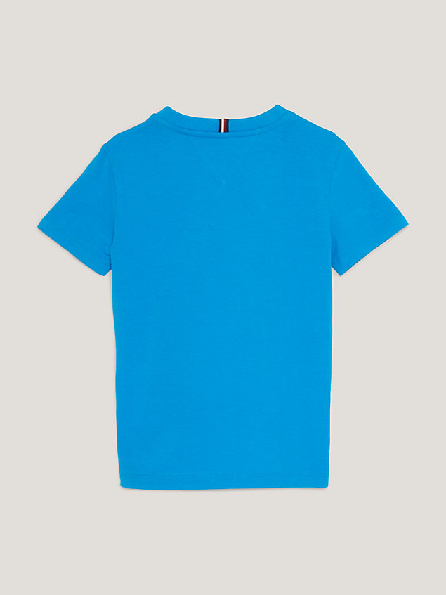 blue th established essential genderneutrales t-shirt für kids unisex - tommy hilfiger