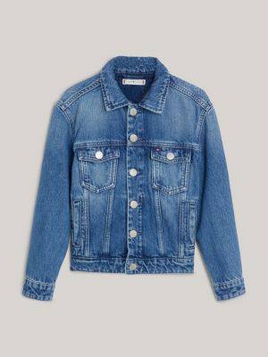 Blouson Tommy Hilfiger Jeans bleu marine doublé polaire