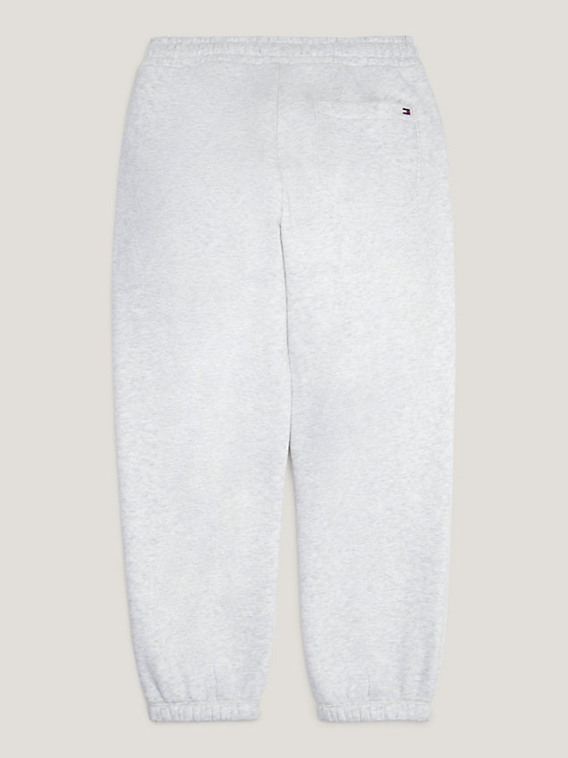 grey dual gender essential archive joggers for kids unisex tommy hilfiger