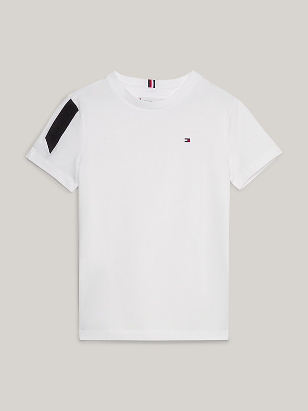weiß genderneutrales jersey-t-shirt mit logo für kids unisex - tommy hilfiger