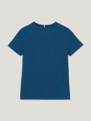 Navy blue tommy shirt top