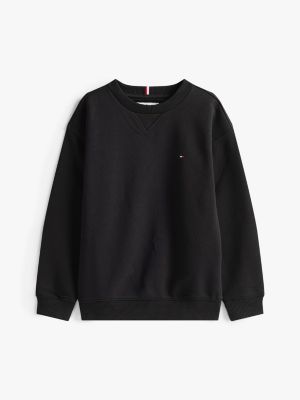 black flag embroidery sweatshirt for kids unisex tommy hilfiger