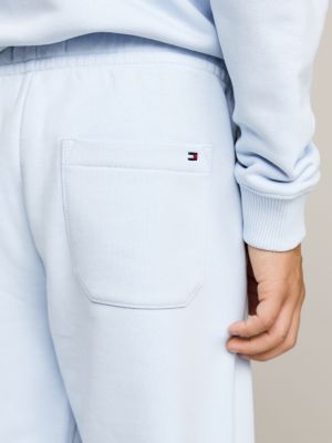 blau jogginghose mit flag-stickerei für unisex kinder - tommy hilfiger
