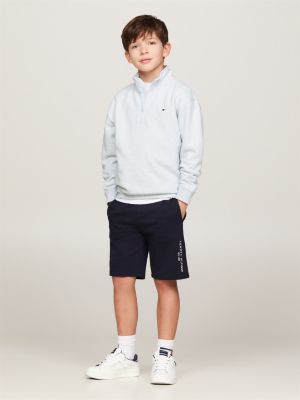 blue essential sweatshirt mit reißverschluss für unisex kinder - tommy hilfiger