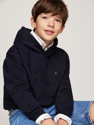 Sweat a capuche Essential a drapeau Bleu Tommy Hilfiger