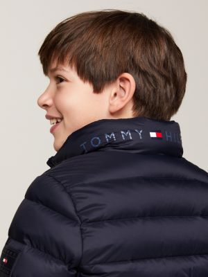 Essential Lightweight Hilfiger Puffer Tommy Fitted Down | | Jacket Blue