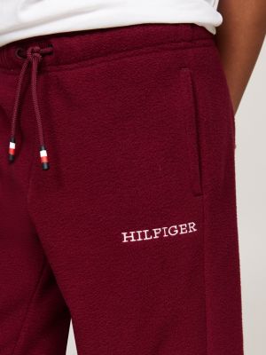 rosa hilfiger monotype fleece-jogginghose für gender-inclusive kinder - tommy hilfiger