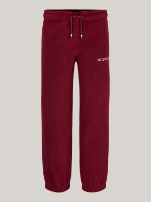 rosa hilfiger monotype fleece-jogginghose für gender-inclusive kinder - tommy hilfiger