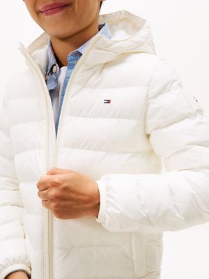 beige ultra lightweight padded jacket for kids gender inclusive tommy hilfiger