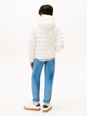 beige ultra lightweight padded jacket for kids gender inclusive tommy hilfiger