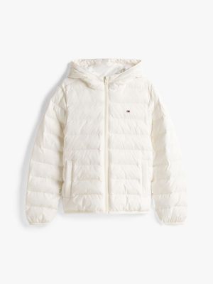 beige ultra lightweight padded jacket for kids gender inclusive tommy hilfiger