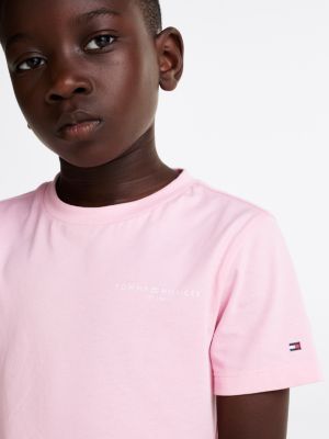 Pink tommy hilfiger crew neck best sale