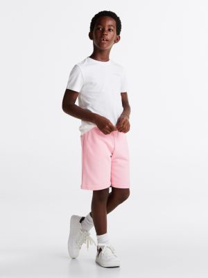 white gender inclusive logo t-shirt for kids gender inclusive tommy hilfiger