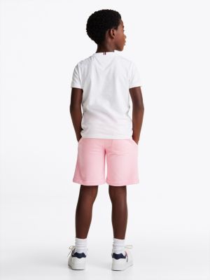 white gender inclusive logo t-shirt for kids gender inclusive tommy hilfiger