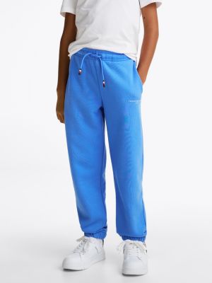 joggers con logo blu da gender-inclusive bambini tommy hilfiger