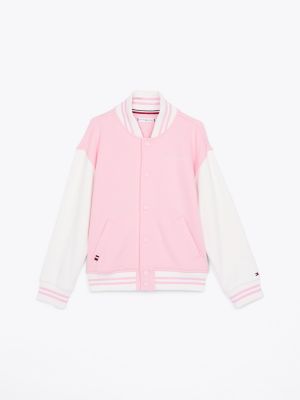 multi oversized bomber jacket for kids gender inclusive tommy hilfiger