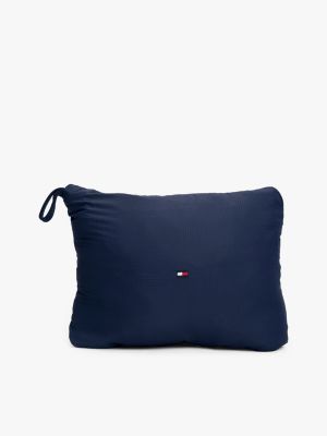 doudoune ultra-légère et pliable bleu pour enfants genre inclusif tommy hilfiger