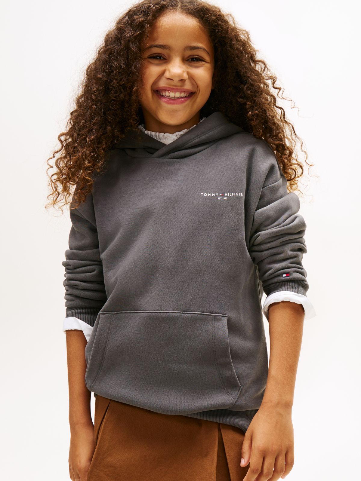 Logo Regular Fleece Hoody — Pink